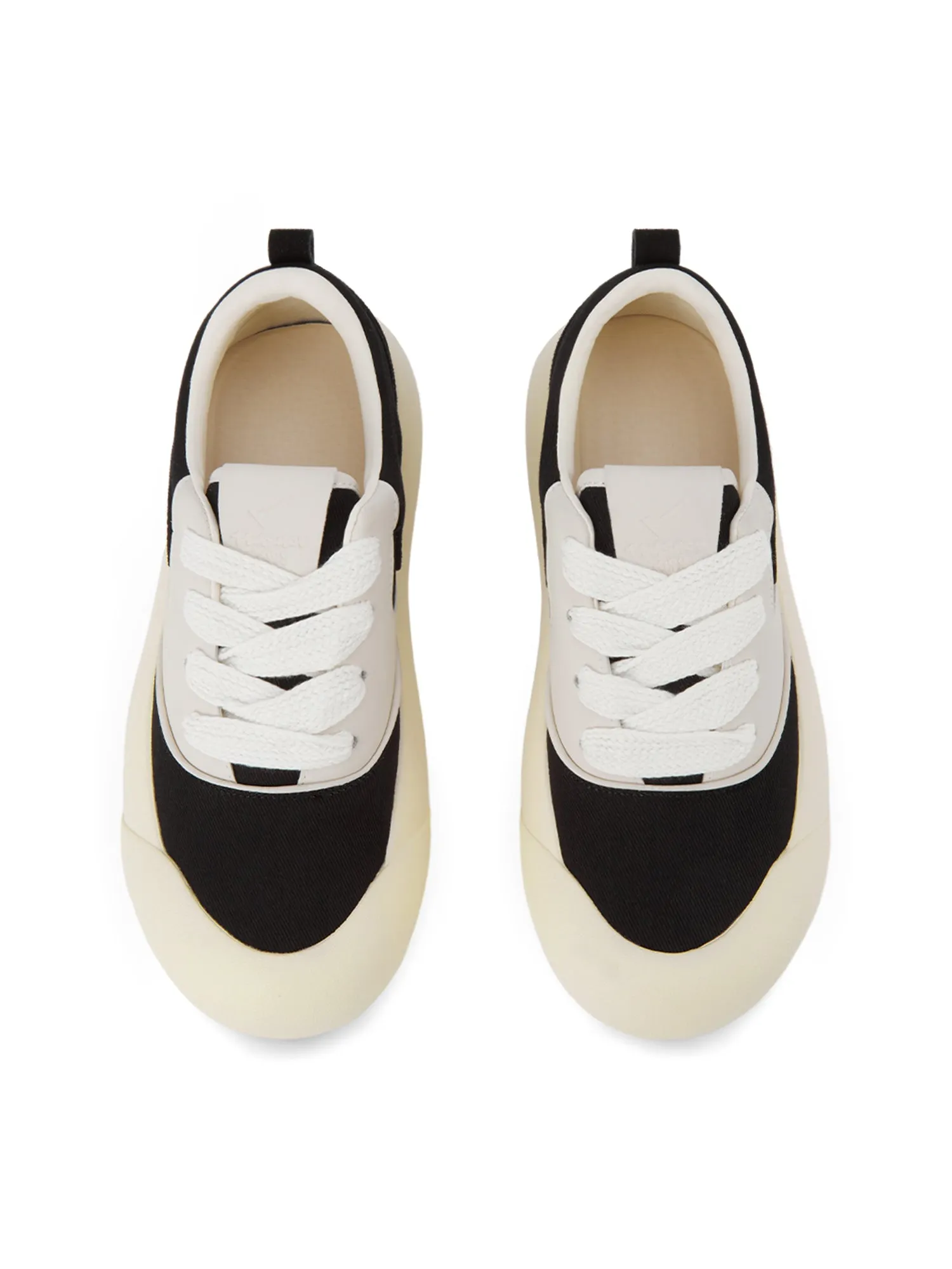 Thesupermade Chunky Round-Toe Color-Block Rap Sneakers