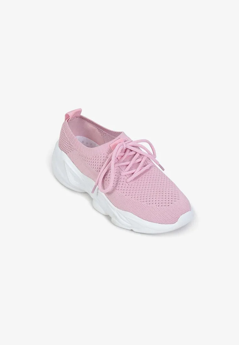 Turbo Mesh Chunky Streetwear Shoes - Pink