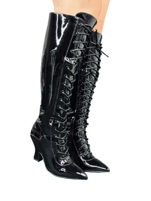 VICTORIA BOOT MAX - BLACK PATENT