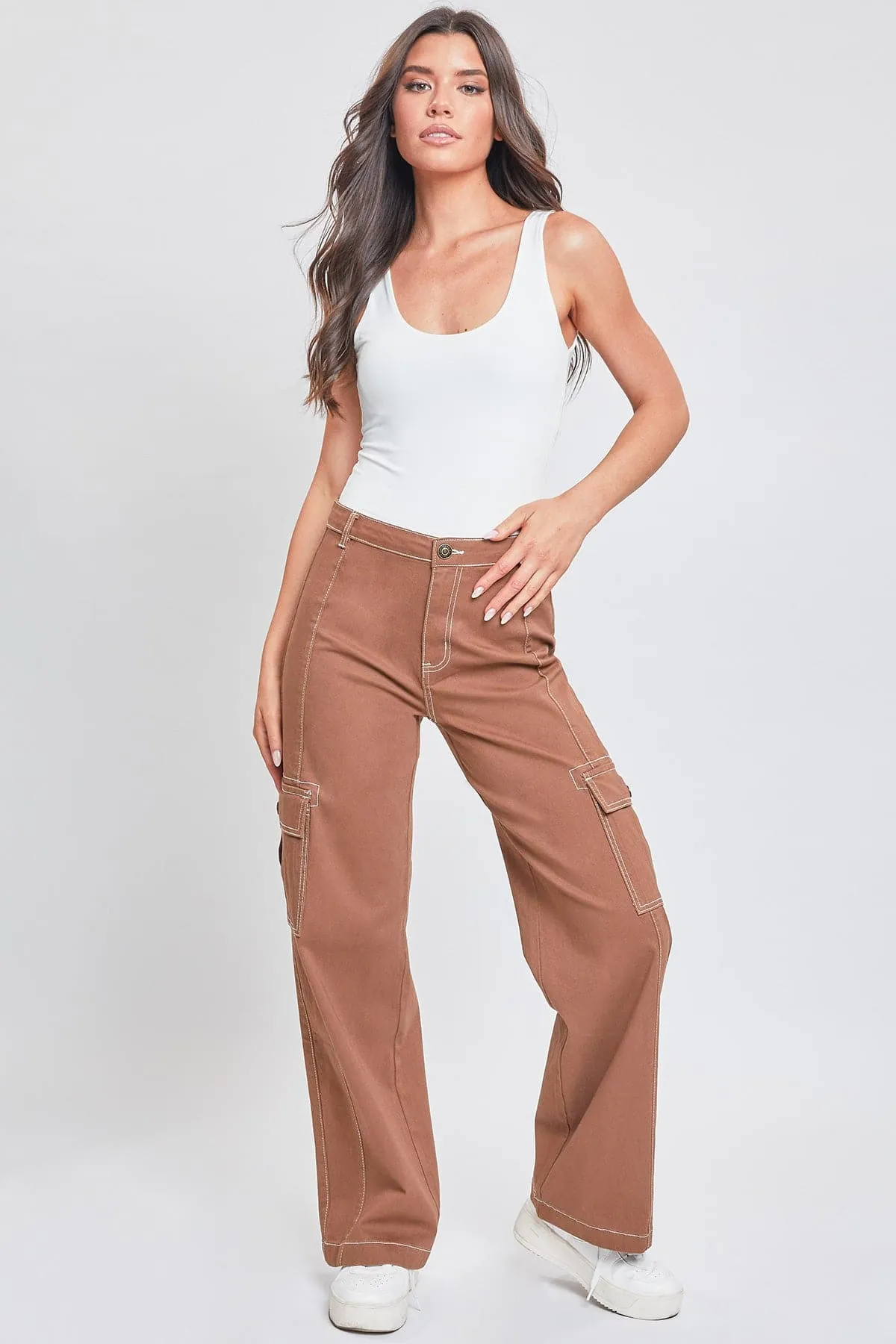 Women's Cargo Pants With Front Seam